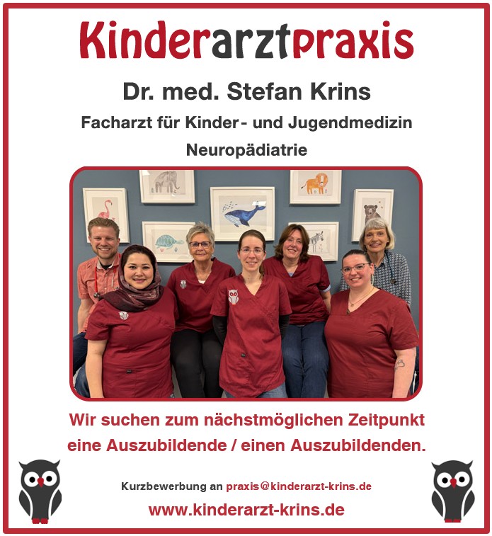 Stellenanzeige Dr. Krins Azubi